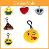 Portachiavi Espressione Mini Peluche Ciondolo Carino Emoji Bambola di Peluche Decorazione Regalo