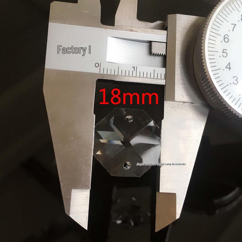 Mărgele Premium din Sticlă de Cristal Octogonale pentru Perdele și Decorațiuni de Iluminat DIY, 12-18mm, Mărgele Vrac