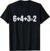 6+4+3=2 Double Play Baseballspieler Lustiger Baseball Spruch T-Shirt Unisex T-Shirt