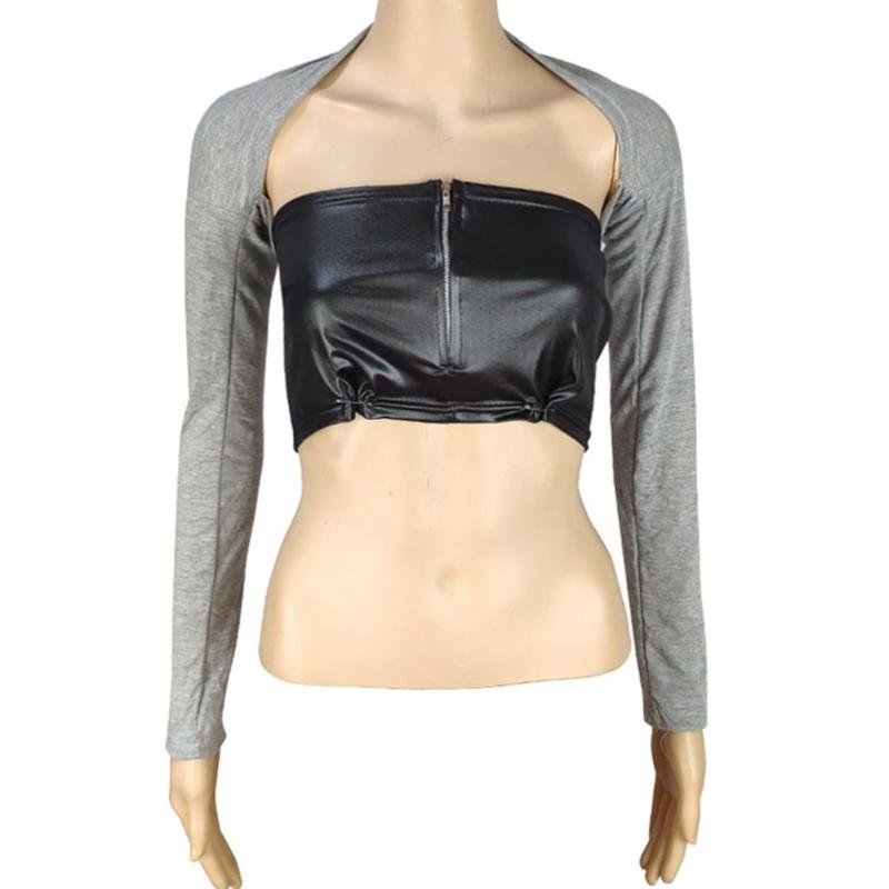 Breathable Woman Shrug Cardigan Shrug Crop Top Skin-friendly Long Sleeve Shawl