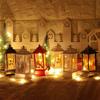 Lampă portabilă cu ulei de Crăciun Moș Crăciun Lumini de noapte LED alimentate cu baterii Lanterne suspendate pentru interior și exterior Decoratie festivă pentru petreceri