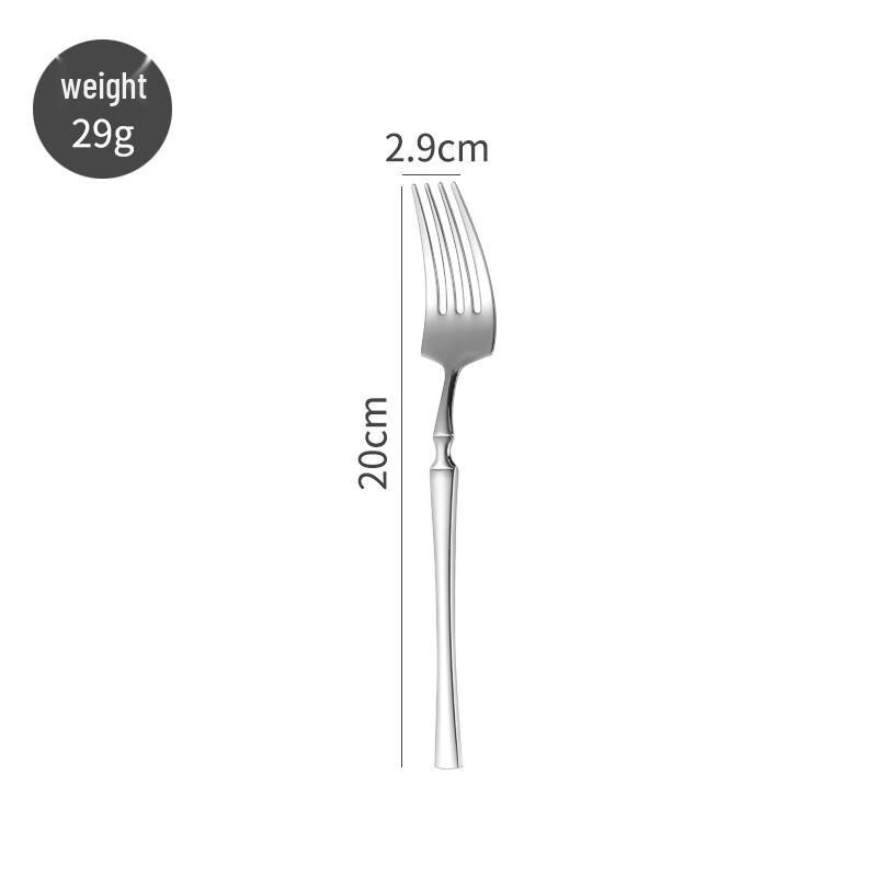 ZISIZ 304 Edelstahl Rindenstruktur Besteckset