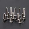 M3 X 5 6 8 10 12 14 16 18 20 25 28 35mm TA2 Grade 2 Titanium Flat Head Screw Bolts With Hex Allen Socket For DIY