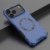 Honeycomb Texture Armor Magnetic Clear Phone Case for IPhone 17 Air Pro Max Magsafe Wireless Charging Silicone TPU Protect Cover