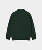 BIRBANTE Soft Washable Cable Collar Knit - Dark Green
