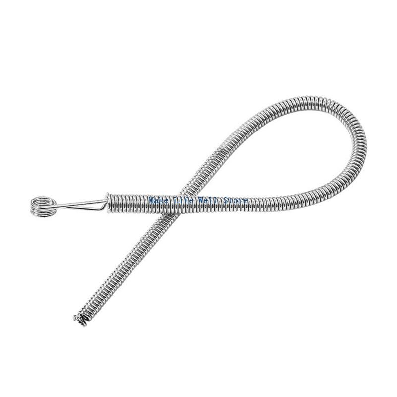 5Pcs Flexible Spring Load Drawstring Threader Steel Metal Elastic Cord Threading Tool Sewing Threading Aid For Pants