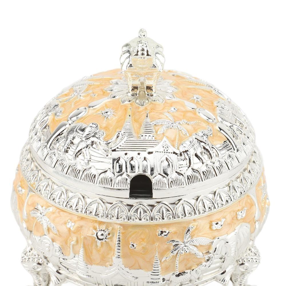 2pcs Zinc Alloy Sugar Pot Colorful Sugar Container Sugar Bowls Decorative Sugar Bowl  Cafe Serving