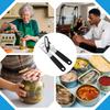 Hand Held Can Opener Hand Can Opener Manual Non-Slip Handle Heavy Duty Lid Remover Magnetic Tools Handheld For Kitchen Home