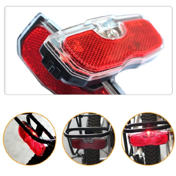 Bicycles Rear Reflector Tail Light Waterproof Bicycles Rear Seats Reflective Taillight Luggage Rack Mounted Bike Light
