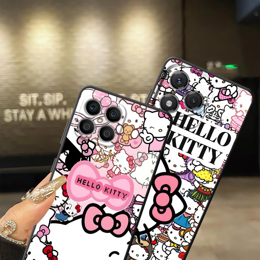Case for Huawei P Smart 2019 P20 P40 Lite P30 P20 Pro P20 Lite 2018 Funda Phone Cover Cartoon Hello K-Kittys