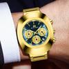 VA VA VOOM Classic Men Quartz Watches Stainless Steel Waterproof Analog Watch with Date Fashion Wristwatch Luxury Business Men's Dress Watch