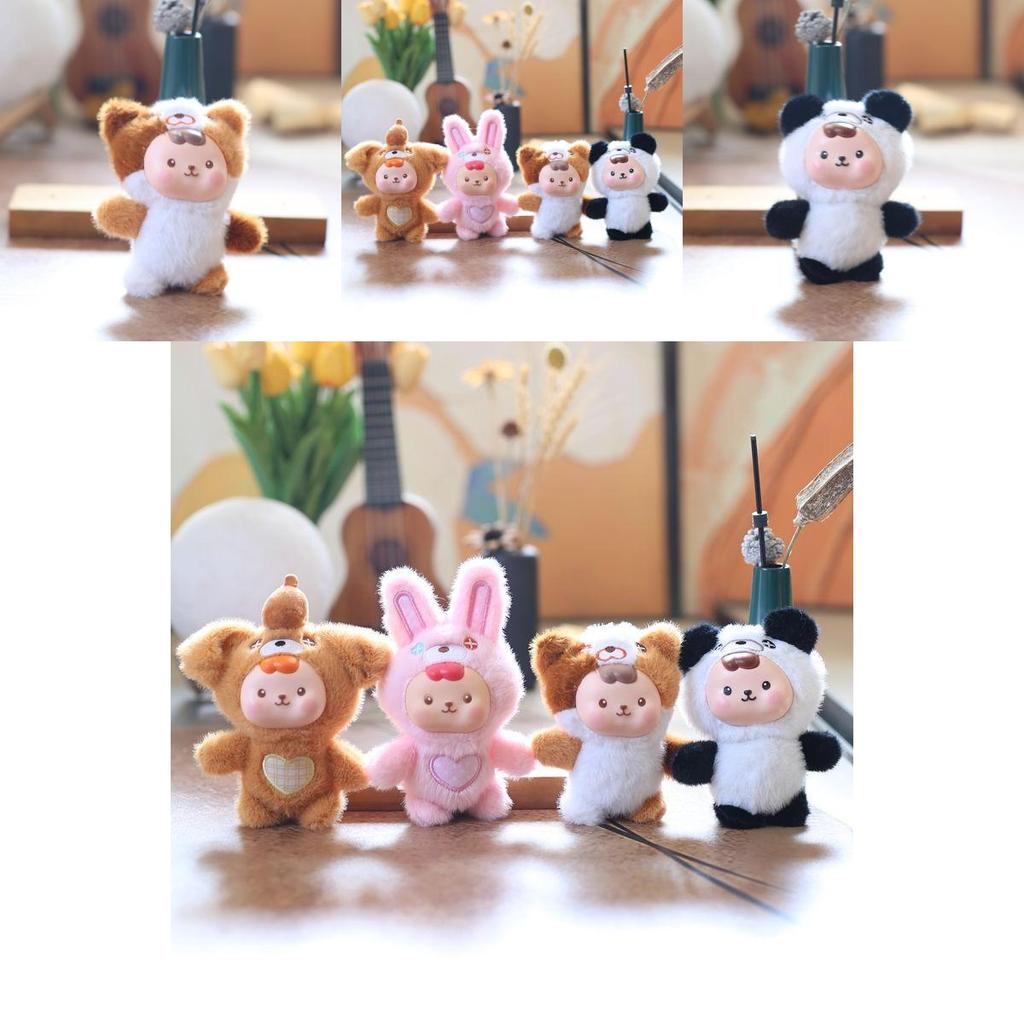 Adorable Rabbit Plush Doll With Pp Cotton Filling For Backpacks And Gifts