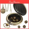 Mini Dice Steampunk Dnd Set Gear Pocket Watch Dice Set Metal Dd Dice Role