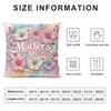 Mother'S Day Cushion Cover Pillowcase Ultra Soft Skin Friendly Fabric Cloud Like Comfort & Concealed Zipper