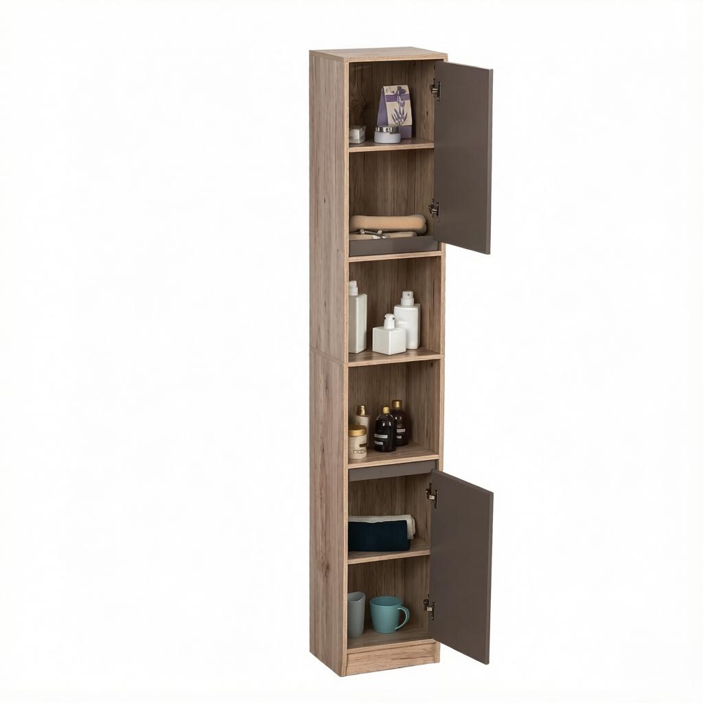 Tall Storage Cabinet, Narrow Bathroom Storage Cabinet, Slim Home Storage Cabinet (only with storage cabinet)
