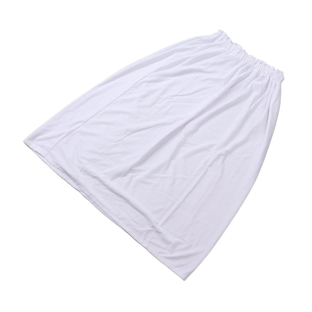 Toalha de Banho Feminina Envoltório Algodão Top Tubo Boob Saia Toalha de Banho Dree para Viagem Praia Branco