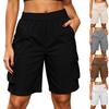 Women's High Waist Loose Fit Cargo Shorts with Pockets Wide Leg Outdoor Hiking Casual Summer Bottoms