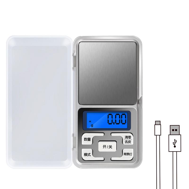 Mini Electronic Scale High Precision Jewelry Scale Portable Small Food Scale Jewelry Gold Weighing Small Gram Scale