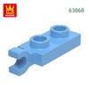 Non-Toxic 253Pcs/Lot 63868 Plate Special 1X2 With Handles Thin Block Moc Color Accessories Compatible With Brick Diy Children'S Toy