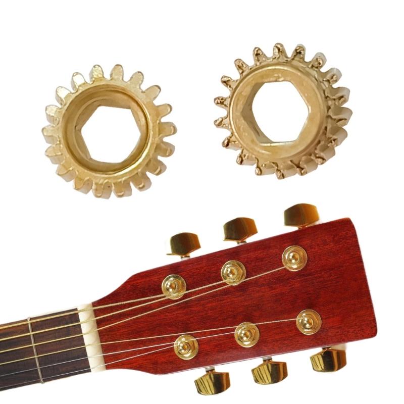 Classical Guitar Tuning Gear Set 6PCS Shafts Iron Texture Replacement Gears Perfect for String Adjustment Stability