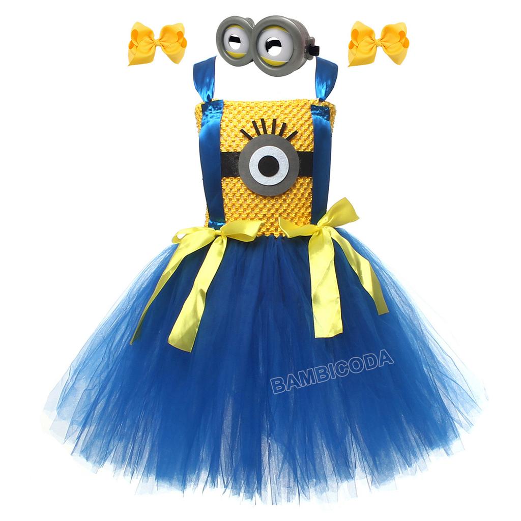 Girl Yellow Figurine Costume Ping-pong Skirt Party Stage Performance Skirt Tutu Skirt Anime Halloween Cosplay Costume