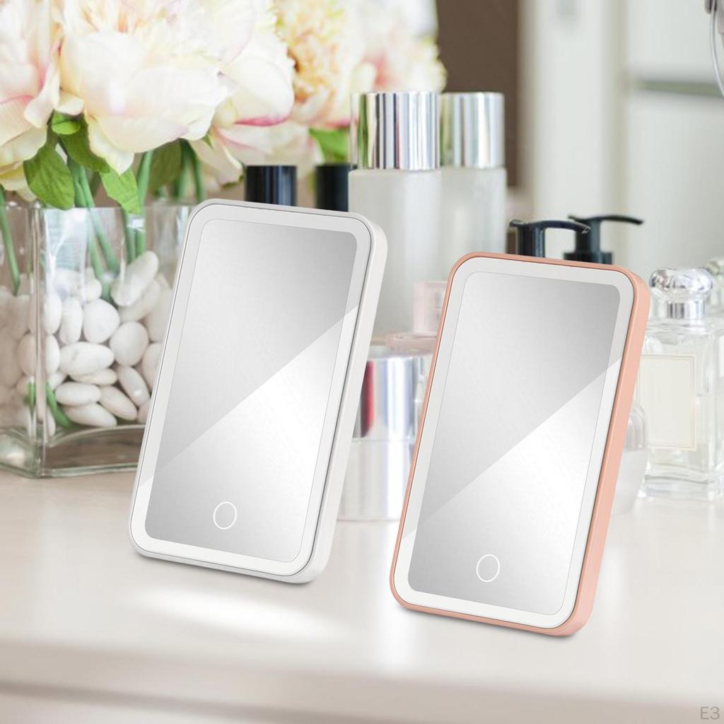 Car Sun Visor Vanity Mirror ,Rechargeable Makeup ,Tabletop Cosmetic Light up