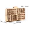 Acrylic Women Clutch Evening Bags Flap Luxury  Arrival Hollow Out Style Glitter Handbags Metal Chain Party Wedding Bridal Pro
