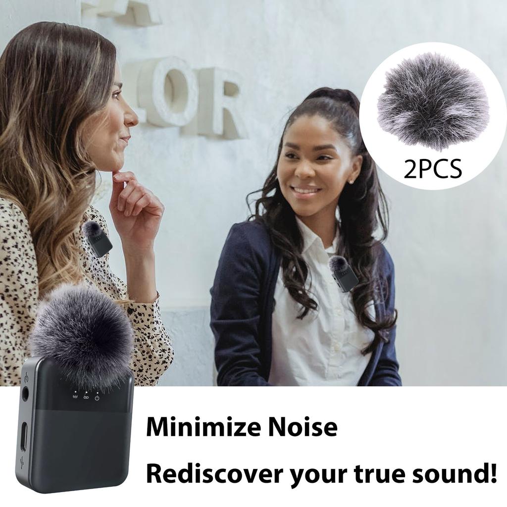 2PCS Mic Filter Ambient Noise Reduction ry Microphone Windscreen Improve Sound Quality