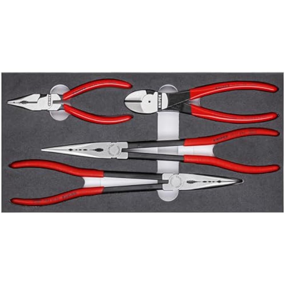 Knipex Plier-Set with Urethane Tray 002001V16