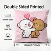 Panda Bubu And Dudu Cushion Cover Pattern Printed Pillowcase for Living Room Sofa Cushion Cover & Bedroom Decor