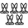 Safety Reflective Fluorescent Reflective Band In 13 Highly Elastic Safety Safety Traffic Night Security Construction Night Pack of 5 [L Square] Vest,