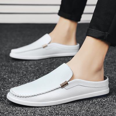 Moda2024 Nuevos Zapatos Casuales para Hombre Zapatillas de Moda Mocasines para Hombre Zapatos Planos para Hombre Sandalias de Playa Zapatillas de Casa Zapatos Mules Diapositivas Suaves para Hombre Media Zapatilla