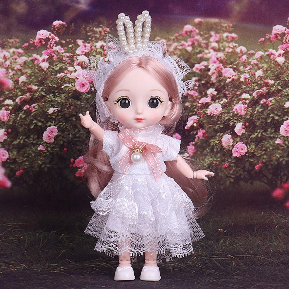 With Clothes Cute BJD Doll with Clothes 13 Movable Joints Movable Joints Mini Girl Doll  Kids Toys