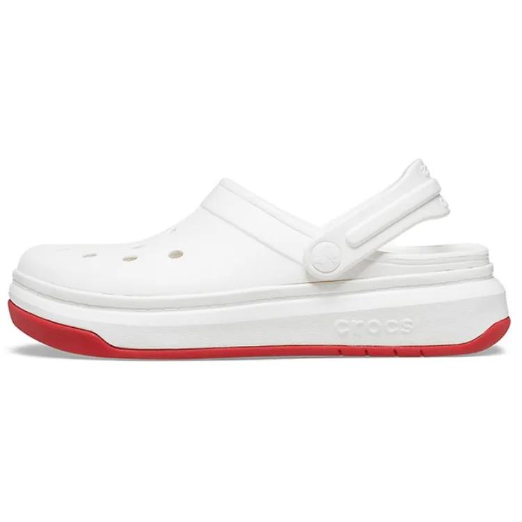 Crocs band Full Force Thick Sole Sandals White Red Unisex (Unisex) Clogs 206122 100