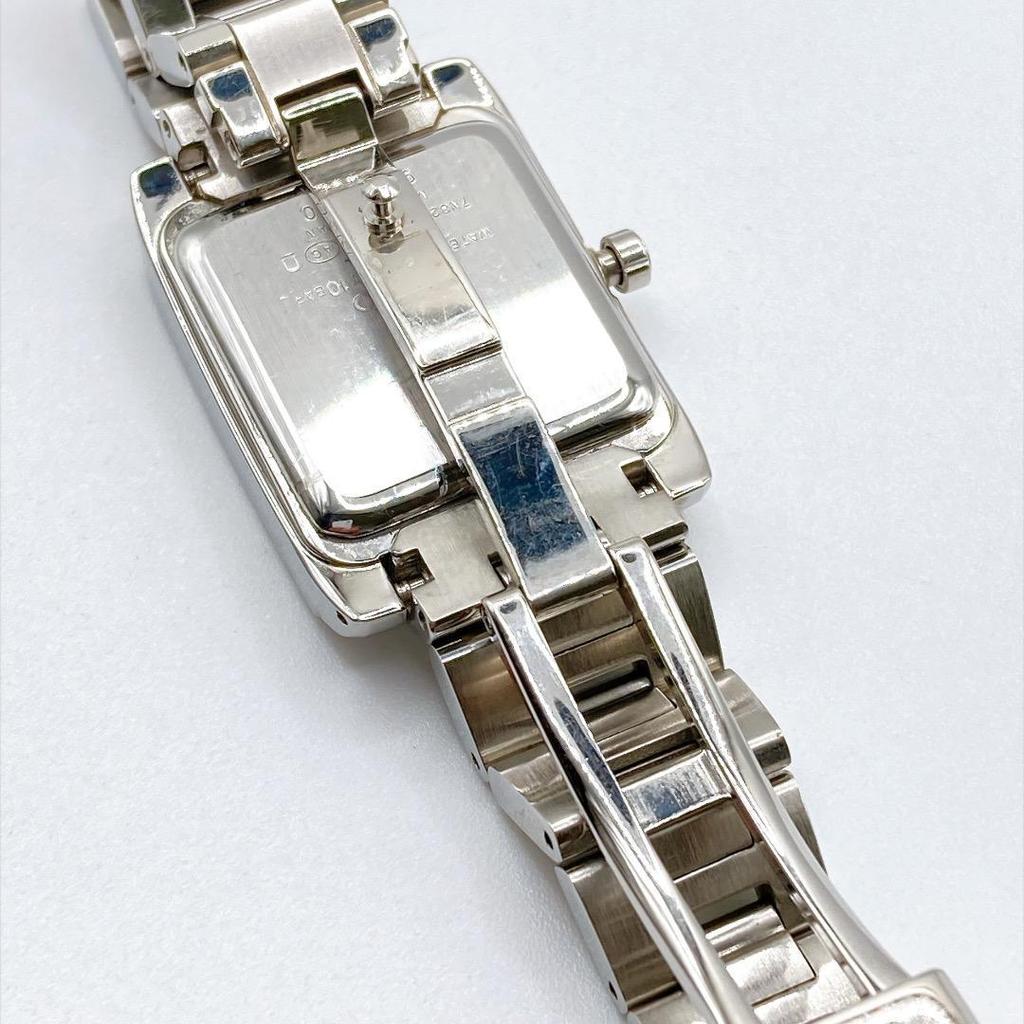 Used SEIKO Ladies Watch Quartz Working Square Date 539