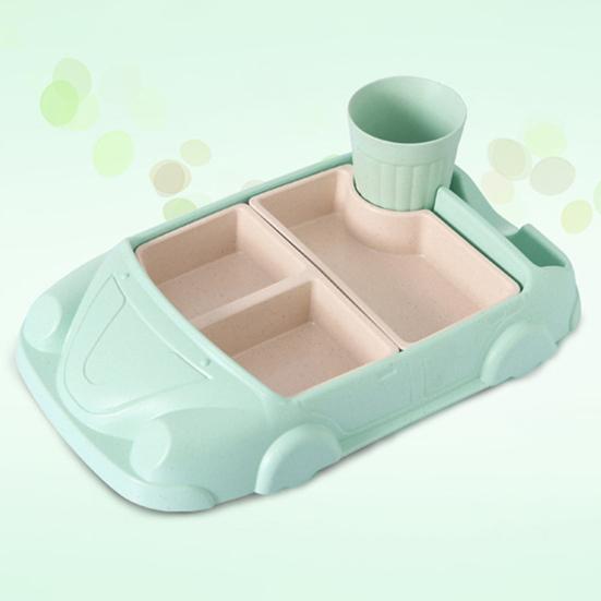 1 sada Jídelní talíř Kreslený design Přihrádka Stupeň kontaktu s jídlem Odnímatelná Zelenina Jídlo Ovocný Dezert Stolování