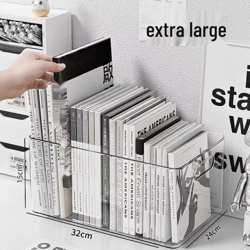 Прозрачный акриловый классный книжный шкаф и ящик для хранения Single Pen Holder