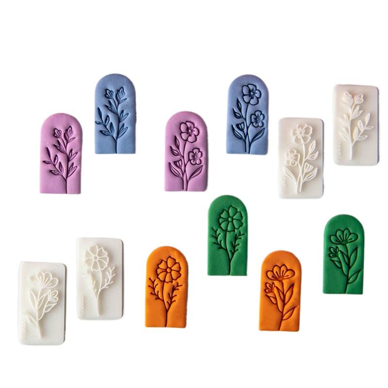 Fresh Flower Clay Soft Pottery Earrings Molds Are Suitable for Making Handmade Diy Jewelry Pendants Polymer Clay Tools