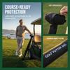Zipper Closure Golf Club Bag Black Color Club Carrier Reusable Putter Holder  Daily Storage