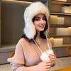 Women's Winter Velvet Thickened Warm Ear Protection Hat Imitation Fox Hair Imitation Fur Snow Hat