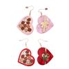 Stylish Heart Shaped Gift Box Earrings Trendy Ear Studs Chocolate Bowknot Ear Rings Fashionable Valentine's Day Jewelry