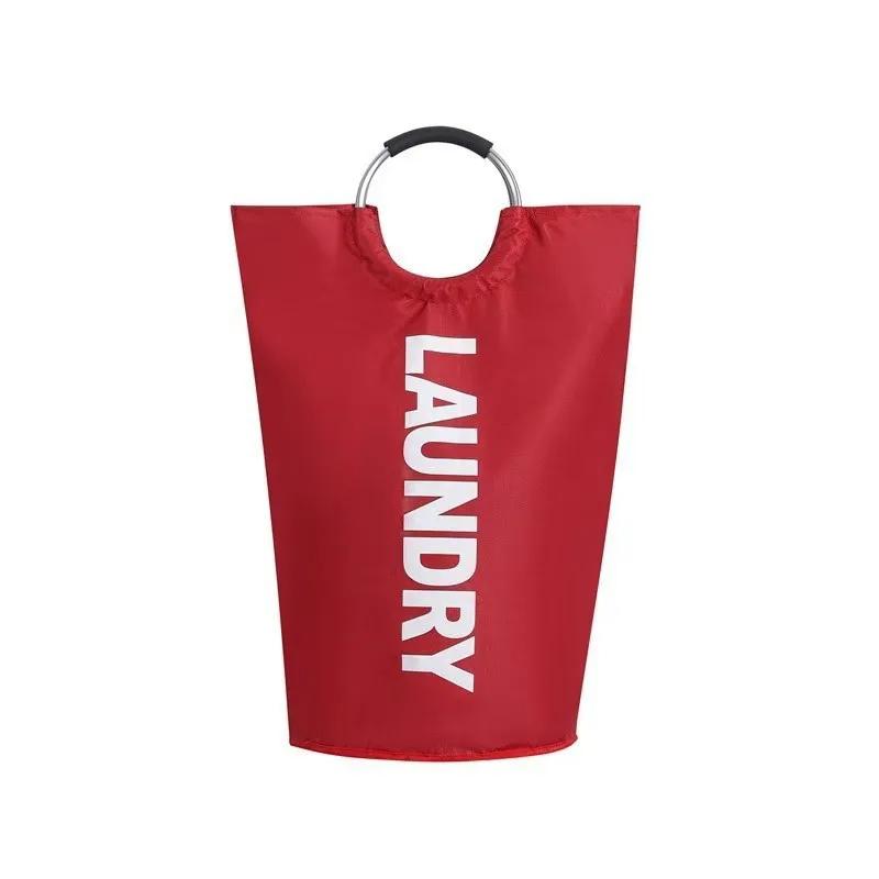 Portable Folding Fabric Oxford Cloth Dirty Clothes Hamper - Essential for Clothes And Sundries Storage