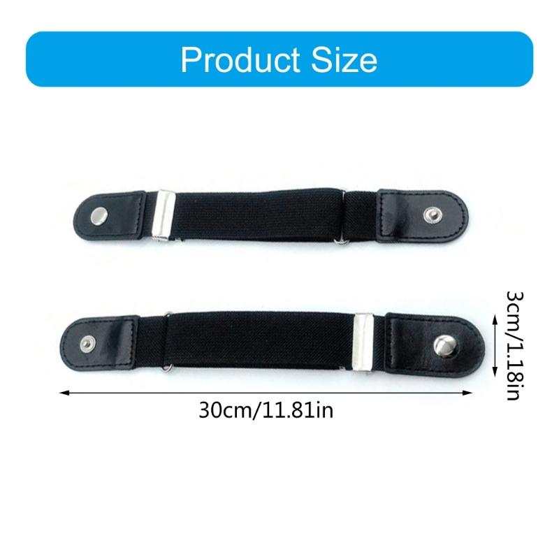 Elastic Belt Jean Button Stretch Adjustable Waist Buckle Quick Button for Pant Belt Tighten Waist Button Belt No Sew