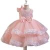 Sequin Fluffy Mesh Princess Dress for Baby Girls - One-Year-Old Banquet/Evening Attire