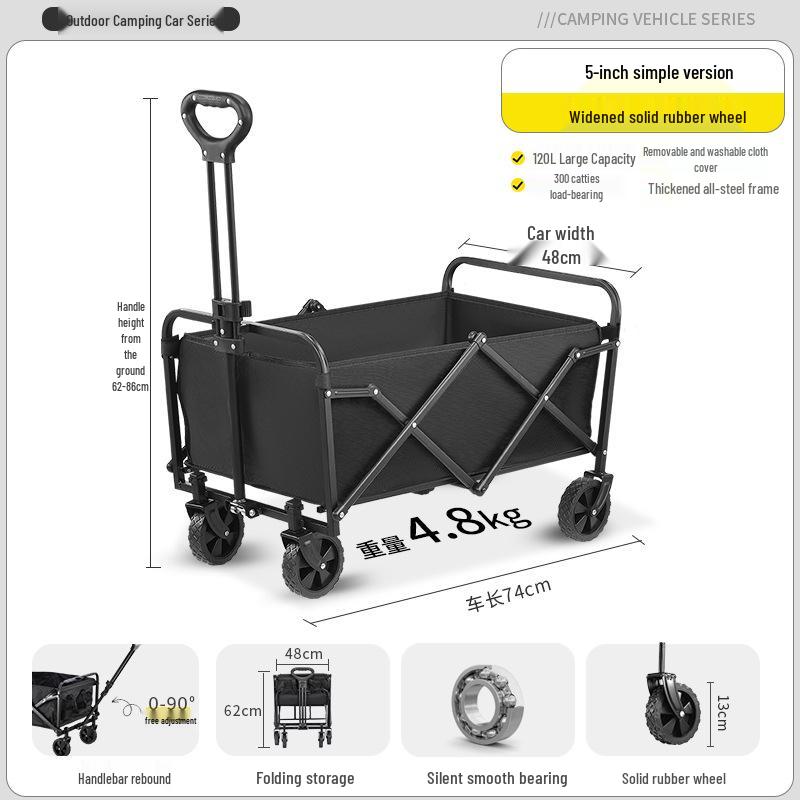 Portable Folding Camper Cart for Camping and Travel