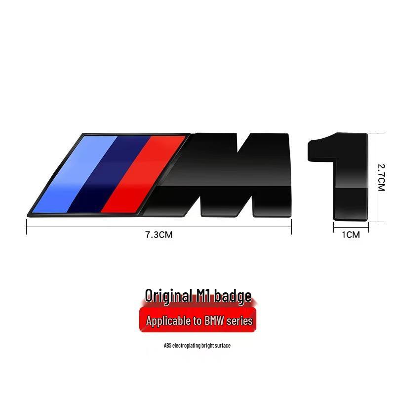 BMW M Series Rear Fender Logo Sticker for M1-M6, 3 & 5 Series, X6M