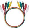 YFFSFDC 5 Colors 30pcs Tester Wire 50cm Alligator Clip Double Ended Electrical Test Cable