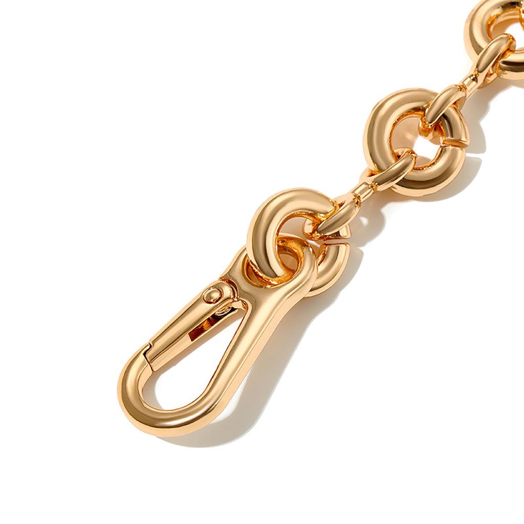 Stylish Alloy Bag Chain Replacement Accessory Fashion Shoulder Strap with Metal Buckles For DIY Handbag Underarm Bags