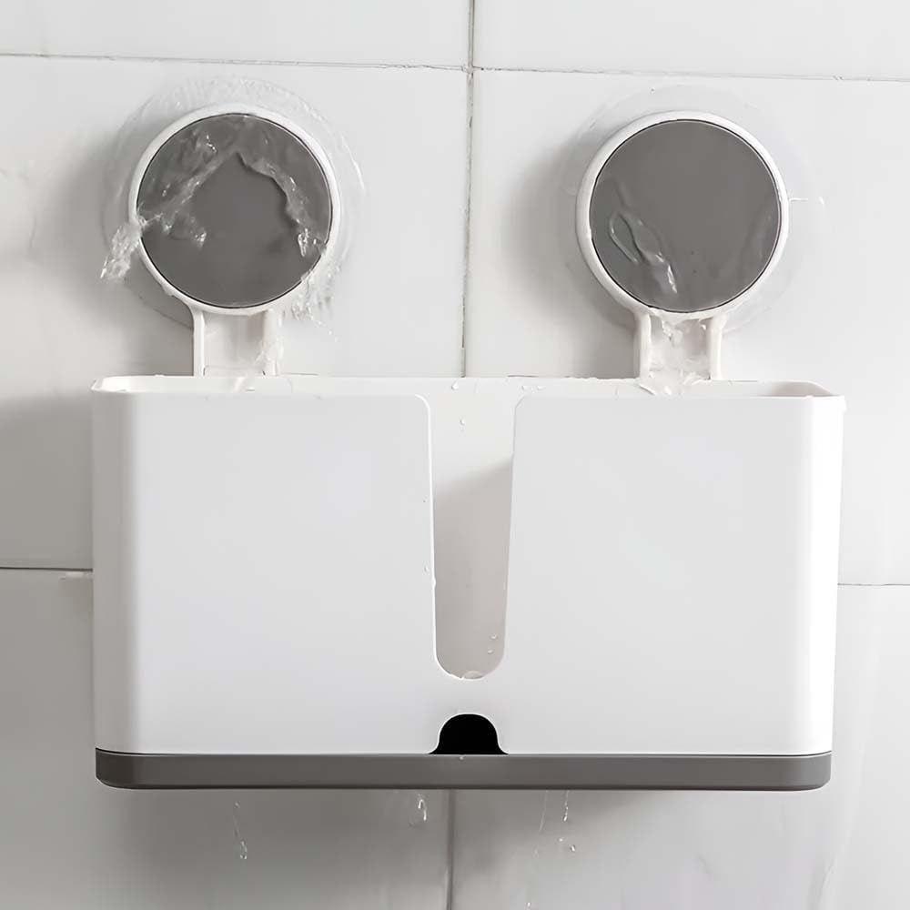 Plastové držáky na zubní kartáčky do koupelny (Balení po 1) | Nástěnný držák na zubní kartáčky | Držáky na zubní kartáčky | Koupelnová police na zeď