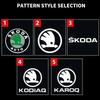 2025 New 2pcs Car LED Projector Ghost Logo Lamp Auto Door Welcome Shadow Lights For skoda Superb SUPERB Superb Octavia Fabia Roo